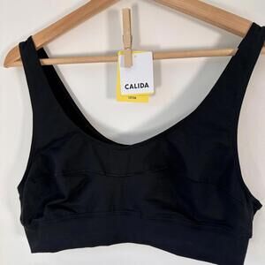 CALIDA Women's Seamless Comfort Bra Women BLACK Underwear Size L